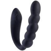 Deep Romance Bendable Dual Motors G Spot Silicone Massager Black G-Spot Vibrators